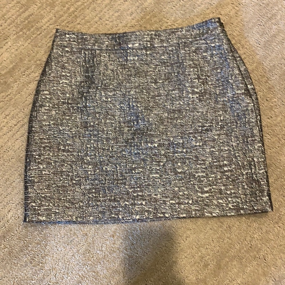Shimmer tweed mini skirt
